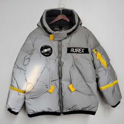 【現状渡し品】【メンズ】 6102189 APOLO DOWN JACKET アポロ ダウン ジャケット アウター 145-251228-ya-06-izu サイズ：L カラー：グレー×シルバー 万代Net店