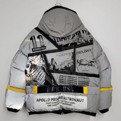 【現状渡し品】【メンズ】 6102189 APOLO DOWN JACKET アポロ ダウン ジャケット アウター 145-251228-ya-06-izu サイズ：L カラー：グレー×シルバー 万代Net店