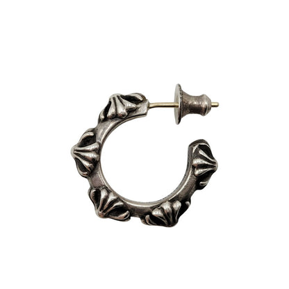 ※店頭販売のみ 【中古品】【メンズ/レディース】 925 HOOP CROSS フープ クロス ピアス アクセサリー 190-260211-as-05-ichh カラー：シルバー 万代Net店