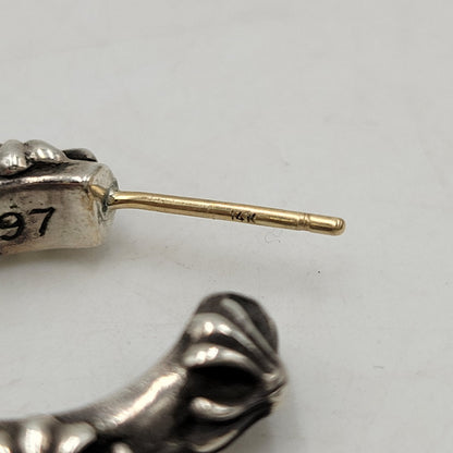 ※店頭販売のみ 【中古品】【メンズ/レディース】 925 HOOP CROSS フープ クロス ピアス アクセサリー 190-260211-as-05-ichh カラー：シルバー 万代Net店