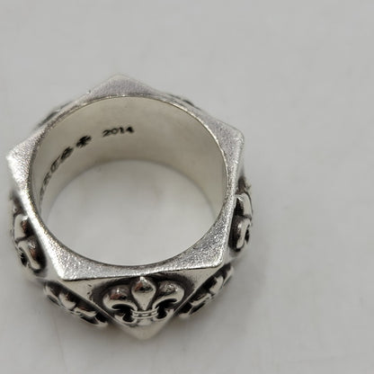 ※店頭販売のみ 【中古品】【メンズ/レディース】 925 PENTAGON BS FLR ペンタゴン BS フレア リング 指輪 アクセサリー 190-260211-as-08-ichh カラー：シルバー 万代Net店