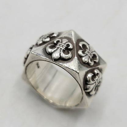 ※店頭販売のみ 【中古品】【メンズ/レディース】 925 PENTAGON BS FLR ペンタゴン BS フレア リング 指輪 アクセサリー 190-260211-as-08-ichh カラー：シルバー 万代Net店