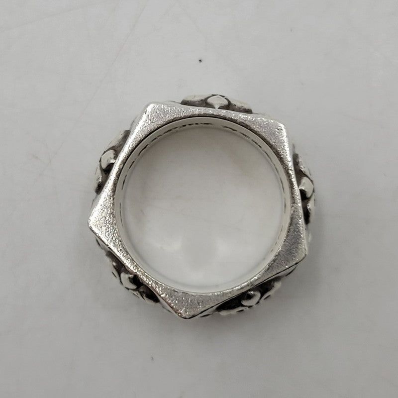 ※店頭販売のみ 【中古品】【メンズ/レディース】 925 PENTAGON BS FLR ペンタゴン BS フレア リング 指輪 アクセサリー 190-260211-as-08-ichh カラー：シルバー 万代Net店
