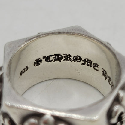 ※店頭販売のみ 【中古品】【メンズ/レディース】 925 PENTAGON BS FLR ペンタゴン BS フレア リング 指輪 アクセサリー 190-260211-as-08-ichh カラー：シルバー 万代Net店