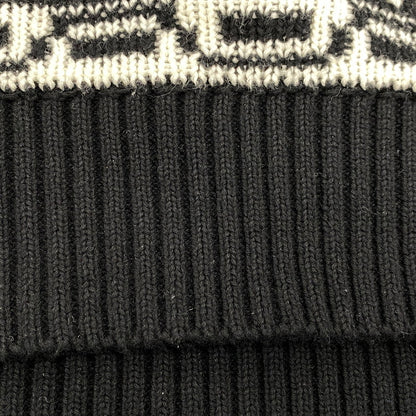 【中古品】【メンズ】 KN00523 APRES CREWNECK SWEATER アプレ クルーネック セーター ニット トップス 142-260106-kh-05-izu サイズ：M カラー：ブラック×ホワイト 万代Net店