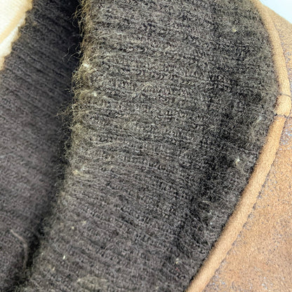 【現状渡し品】【メンズ】 AC-17755 USA製 80S TYPE B-6 MOUTON FLIGHT JACKET ムートン フライト ジャケット アウター 146-260106-ya-10-izu サイズ：40 カラー：ブラウン 万代Net店