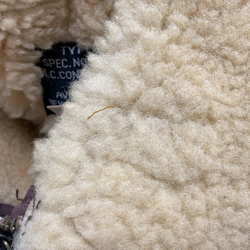 【現状渡し品】【メンズ】 AC-17755 USA製 80S TYPE B-6 MOUTON FLIGHT JACKET ムートン フライト ジャケット アウター 146-260106-ya-10-izu サイズ：40 カラー：ブラウン 万代Net店