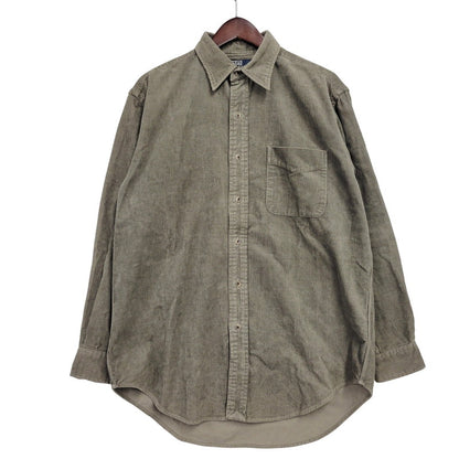 【中古品】【メンズ】 GLOVER LS CORDUROY SHIRT ロングスリーブ コーデュロイ シャツ 長袖 トップス 146-260108-as-08-izu サイズ：M カラー：グリーン系 万代Net店