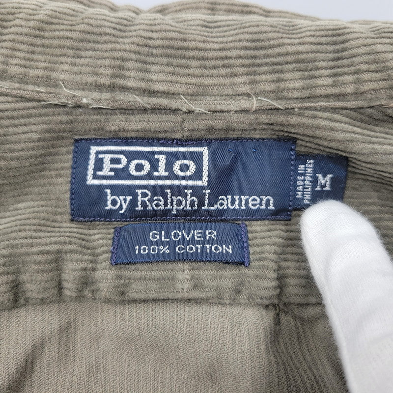 【中古品】【メンズ】 GLOVER LS CORDUROY SHIRT ロングスリーブ コーデュロイ シャツ 長袖 トップス 146-260108-as-08-izu サイズ：M カラー：グリーン系 万代Net店