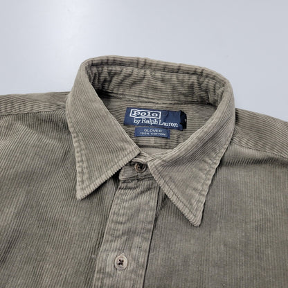 【中古品】【メンズ】 GLOVER LS CORDUROY SHIRT ロングスリーブ コーデュロイ シャツ 長袖 トップス 146-260108-as-08-izu サイズ：M カラー：グリーン系 万代Net店