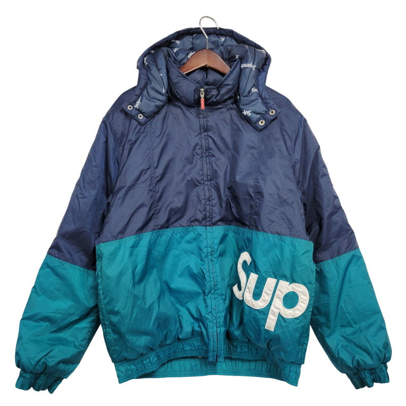 【現状渡し品】【メンズ】 16AW SIDELINE SIDE LOGO PARKA サイドライン サイドロゴ パーカ アウター 149-260106-ya-18-izu サイズ：M カラー：ネイビー×ターコイズ 万代Net店