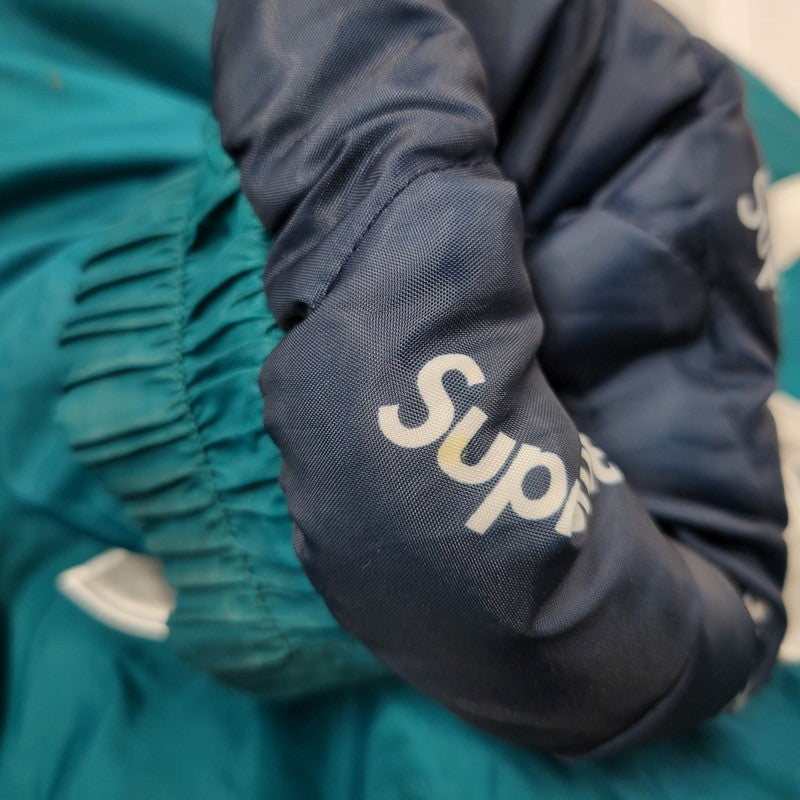 【現状渡し品】【メンズ】 16AW SIDELINE SIDE LOGO PARKA サイドライン サイドロゴ パーカ アウター 149-260106-ya-18-izu サイズ：M カラー：ネイビー×ターコイズ 万代Net店