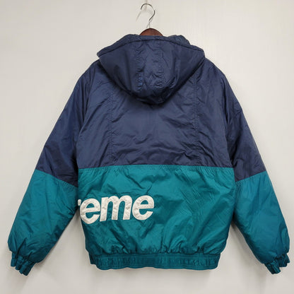 【現状渡し品】【メンズ】 16AW SIDELINE SIDE LOGO PARKA サイドライン サイドロゴ パーカ アウター 149-260106-ya-18-izu サイズ：M カラー：ネイビー×ターコイズ 万代Net店