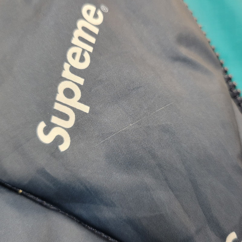 【現状渡し品】【メンズ】 16AW SIDELINE SIDE LOGO PARKA サイドライン サイドロゴ パーカ アウター 149-260106-ya-18-izu サイズ：M カラー：ネイビー×ターコイズ 万代Net店
