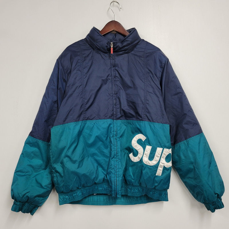 【現状渡し品】【メンズ】 16AW SIDELINE SIDE LOGO PARKA サイドライン サイドロゴ パーカ アウター 149-260106-ya-18-izu サイズ：M カラー：ネイビー×ターコイズ 万代Net店