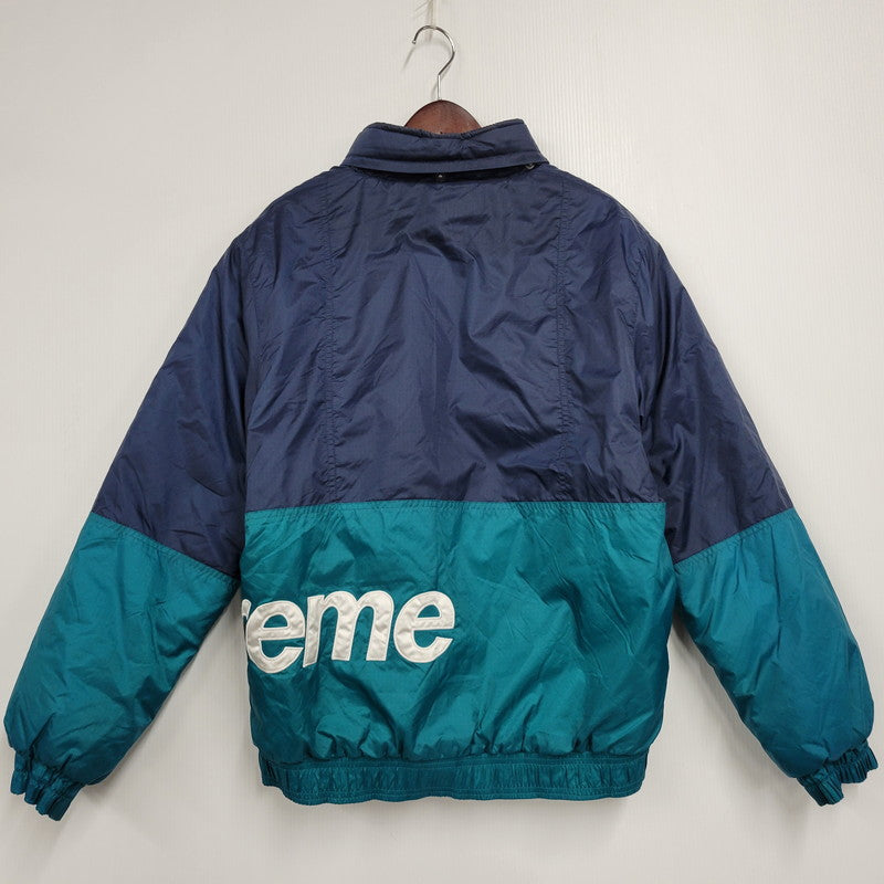 【現状渡し品】【メンズ】 16AW SIDELINE SIDE LOGO PARKA サイドライン サイドロゴ パーカ アウター 149-260106-ya-18-izu サイズ：M カラー：ネイビー×ターコイズ 万代Net店