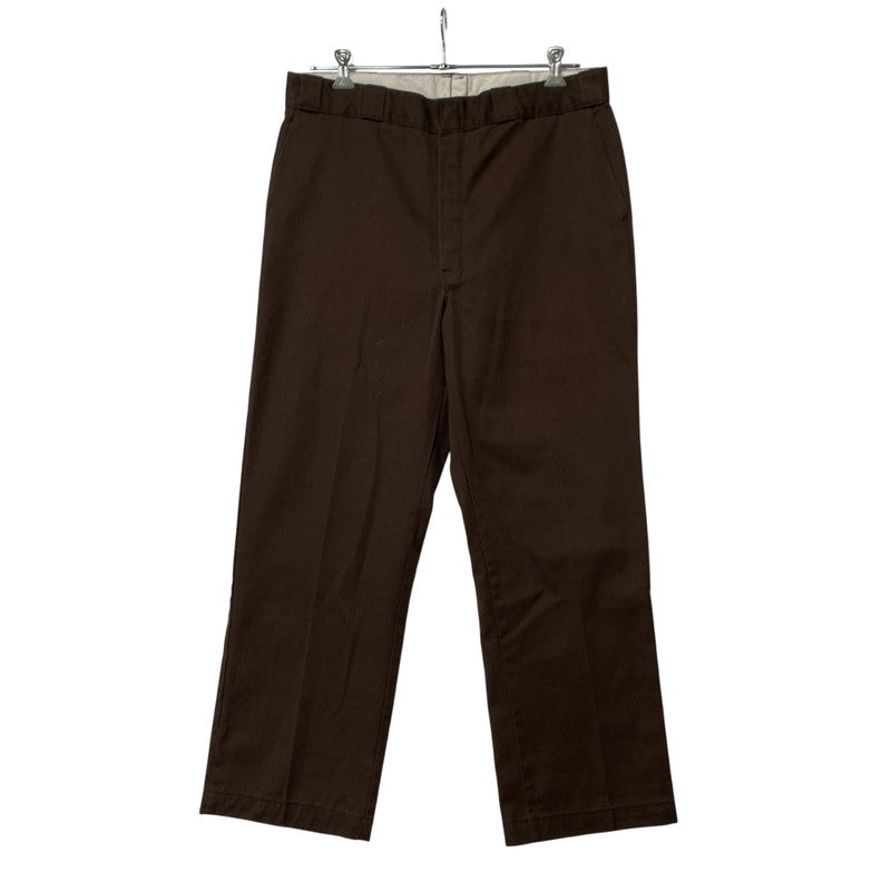 【中古品】【メンズ】 Dickies ディッキーズ USA製 紺単色タグ 80-90S WORK PANTS ワーク パンツ ボトムス ズボン 157-260107-cs-04-izu サイズ：38×30 カラー：ブラウン 万代Net店