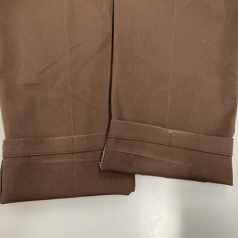 【中古品】【メンズ】 Dickies ディッキーズ USA製 紺単色タグ 80-90S WORK PANTS ワーク パンツ ボトムス ズボン 157-260107-cs-04-izu サイズ：38×30 カラー：ブラウン 万代Net店
