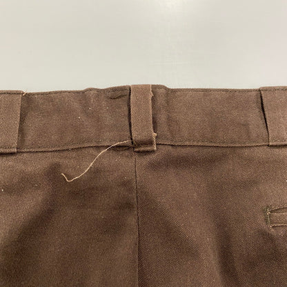 【中古品】【メンズ】 Dickies ディッキーズ USA製 紺単色タグ 80-90S WORK PANTS ワーク パンツ ボトムス ズボン 157-260107-cs-04-izu サイズ：38×30 カラー：ブラウン 万代Net店