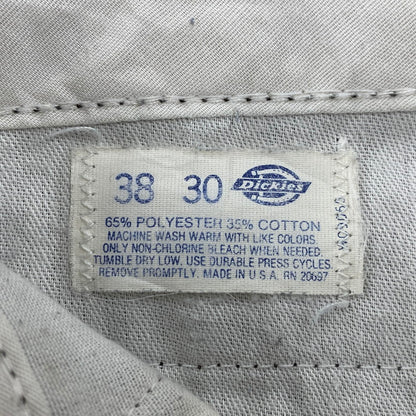 【中古品】【メンズ】 Dickies ディッキーズ USA製 紺単色タグ 80-90S WORK PANTS ワーク パンツ ボトムス ズボン 157-260107-cs-04-izu サイズ：38×30 カラー：ブラウン 万代Net店