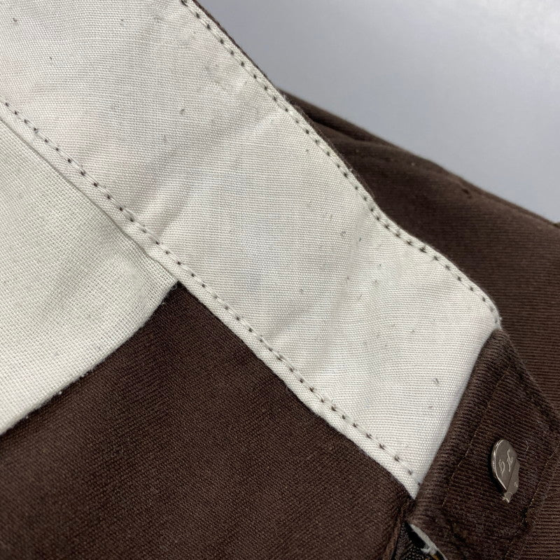 【中古品】【メンズ】 Dickies ディッキーズ USA製 紺単色タグ 80-90S WORK PANTS ワーク パンツ ボトムス ズボン 157-260107-cs-04-izu サイズ：38×30 カラー：ブラウン 万代Net店