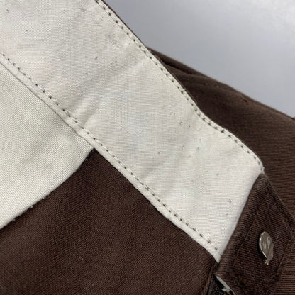 【中古品】【メンズ】 Dickies ディッキーズ USA製 紺単色タグ 80-90S WORK PANTS ワーク パンツ ボトムス ズボン 157-260107-cs-04-izu サイズ：38×30 カラー：ブラウン 万代Net店