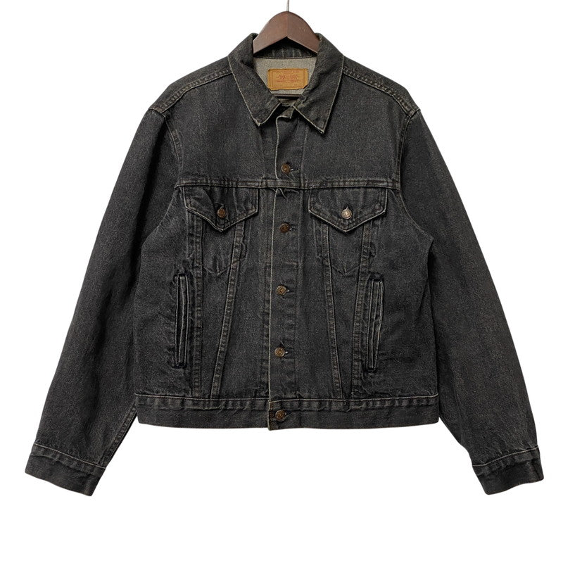 【中古品】【メンズ】 Levi's リーバイス 70506-0259 刻印527 USA製 80S 先染め BLACK DENIM JACKET ブラック デニム ジャケット アウター 146-260107-cs-08-izu サイズ：42 カラー：ブラック 万代Net店