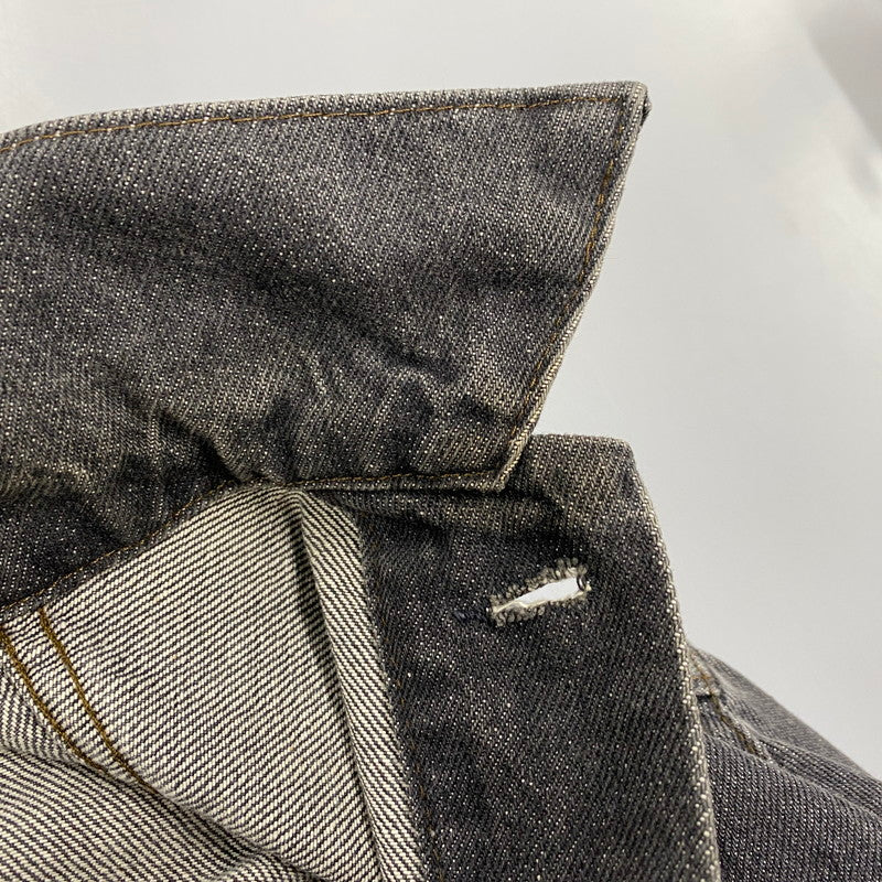 【中古品】【メンズ】 Levi's リーバイス 70506-0259 刻印527 USA製 80S 先染め BLACK DENIM JACKET ブラック デニム ジャケット アウター 146-260107-cs-08-izu サイズ：42 カラー：ブラック 万代Net店