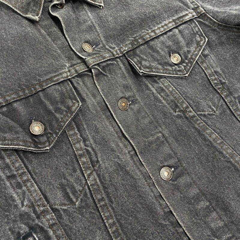 【中古品】【メンズ】 Levi's リーバイス 70506-0259 刻印527 USA製 80S 先染め BLACK DENIM JACKET ブラック デニム ジャケット アウター 146-260107-cs-08-izu サイズ：42 カラー：ブラック 万代Net店