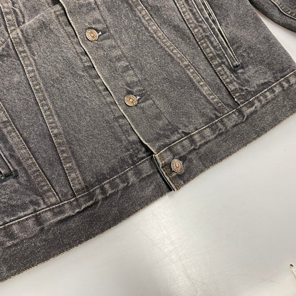 【中古品】【メンズ】 Levi's リーバイス 70506-0259 刻印527 USA製 80S 先染め BLACK DENIM JACKET ブラック デニム ジャケット アウター 146-260107-cs-08-izu サイズ：42 カラー：ブラック 万代Net店