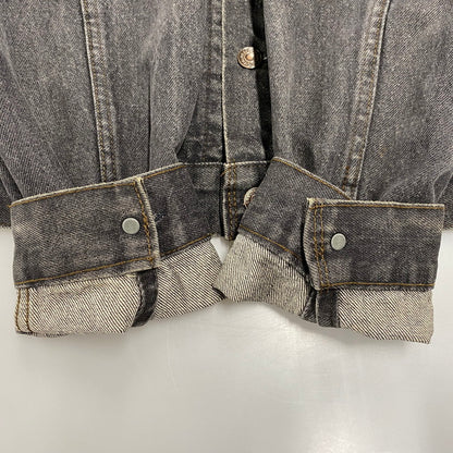 【中古品】【メンズ】 Levi's リーバイス 70506-0259 刻印527 USA製 80S 先染め BLACK DENIM JACKET ブラック デニム ジャケット アウター 146-260107-cs-08-izu サイズ：42 カラー：ブラック 万代Net店