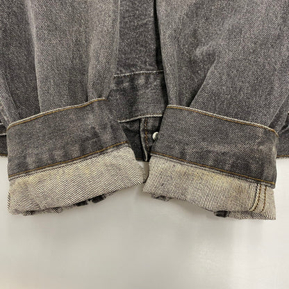 【中古品】【メンズ】 Levi's リーバイス 70506-0259 刻印527 USA製 80S 先染め BLACK DENIM JACKET ブラック デニム ジャケット アウター 146-260107-cs-08-izu サイズ：42 カラー：ブラック 万代Net店