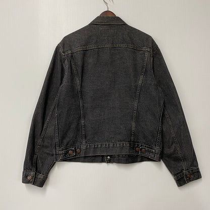 【中古品】【メンズ】 Levi's リーバイス 70506-0259 刻印527 USA製 80S 先染め BLACK DENIM JACKET ブラック デニム ジャケット アウター 146-260107-cs-08-izu サイズ：42 カラー：ブラック 万代Net店