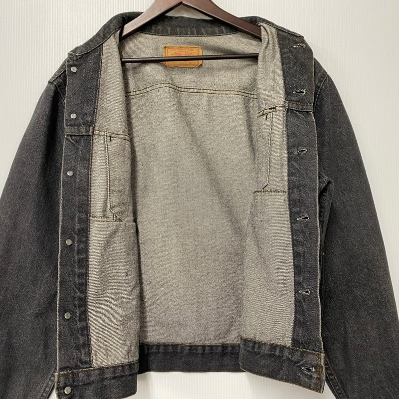【中古品】【メンズ】 Levi's リーバイス 70506-0259 刻印527 USA製 80S 先染め BLACK DENIM JACKET ブラック デニム ジャケット アウター 146-260107-cs-08-izu サイズ：42 カラー：ブラック 万代Net店