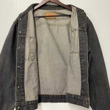 【中古品】【メンズ】 Levi's リーバイス 70506-0259 刻印527 USA製 80S 先染め BLACK DENIM JACKET ブラック デニム ジャケット アウター 146-260107-cs-08-izu サイズ：42 カラー：ブラック 万代Net店