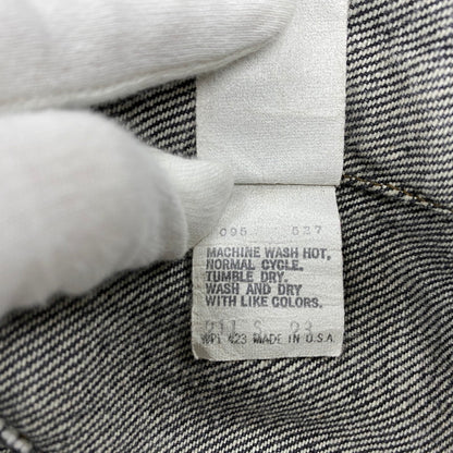 【中古品】【メンズ】 Levi's リーバイス 70506-0259 刻印527 USA製 80S 先染め BLACK DENIM JACKET ブラック デニム ジャケット アウター 146-260107-cs-08-izu サイズ：42 カラー：ブラック 万代Net店