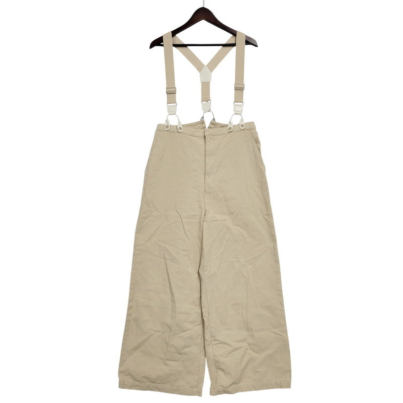 【中古品】【レディース】 SPICK&SPAN スピック＆スパン 25-030-200-3080-1-0 サスペンダー ワイドパンツ ボトムス ズボン 168-260107-cs-02-izu サイズ：38 カラー：ベージュ 万代Net店