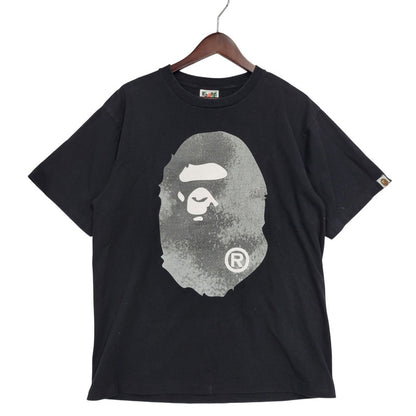 【中古品】【メンズ】 A BATHING APE アベイシングエイプ 001TEL301045M HIGH TONE BLEACH BIG APE HEAD TEE ハイトーンブリーチ ビッグエイプヘッドTシャツ 半袖 トップス 142-260107-tt-01-izu サイズ：L カラー：ブラック 万代Net店