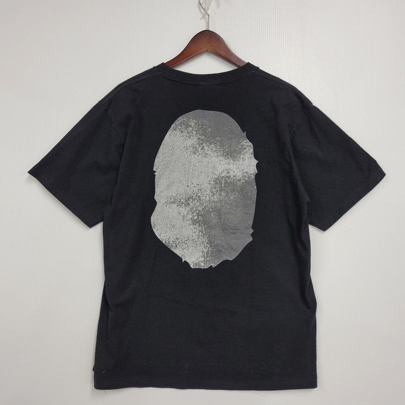【中古品】【メンズ】 A BATHING APE アベイシングエイプ 001TEL301045M HIGH TONE BLEACH BIG APE HEAD TEE ハイトーンブリーチ ビッグエイプヘッドTシャツ 半袖 トップス 142-260107-tt-01-izu サイズ：L カラー：ブラック 万代Net店