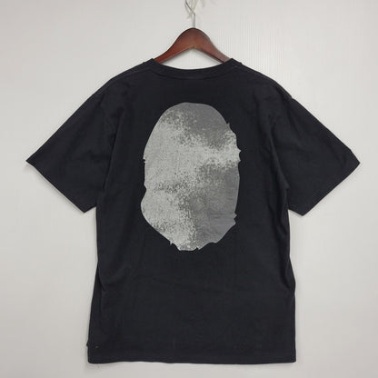 【中古品】【メンズ】 A BATHING APE アベイシングエイプ 001TEL301045M HIGH TONE BLEACH BIG APE HEAD TEE ハイトーンブリーチ ビッグエイプヘッドTシャツ 半袖 トップス 142-260107-tt-01-izu サイズ：L カラー：ブラック 万代Net店