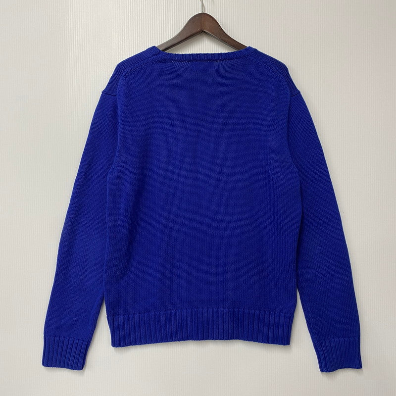 【中古品】【メンズ】 710838668001 TIGER BEAR KNIT タイガー ベア ニット トップス 長袖 147-260107-cs-09-izu サイズ：S カラー：ロイヤルブルー 万代Net店