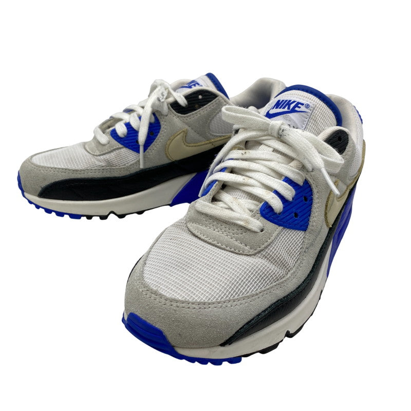 【中古品】【メンズ/レディース】 NIKE ナイキ HF3449-100 AIR MAX 90 PRM エア マックス プレミアム スニーカー 靴 160-260107-kh-02-izu サイズ：26 カラー：White/Racer Blue 万代Net店