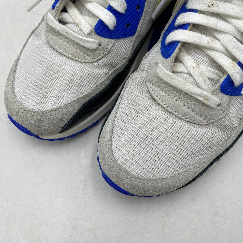 【中古品】【メンズ/レディース】 NIKE ナイキ HF3449-100 AIR MAX 90 PRM エア マックス プレミアム スニーカー 靴 160-260107-kh-02-izu サイズ：26 カラー：White/Racer Blue 万代Net店