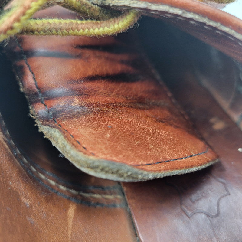 【中古品】【メンズ/レディース】 8001 USA製 WORK OXFORD ワークオックスフォード 靴 164-260108-tt-05-izu サイズ：25cm カラー：レッドブラウン 万代Net店