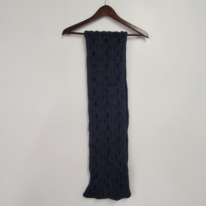 【中古品】【メンズ/レディース】 LOW GAUGE KNIT MUFFLER F6N03 ローゲージニット マフラー ARTSCABUT期 187-260108-as-03-izu カラー：ネイビー 万代Net店