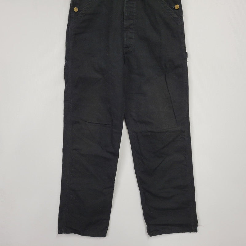 【中古品】【メンズ】 DUNGAREES OVERALLS LM7254 ダンガリーズ オーバーオール 158-260108-as-10-izu サイズ：S カラー：ブラック 万代Net店