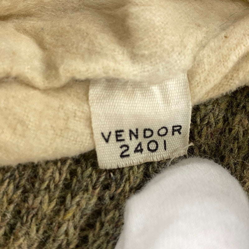 【現状渡し品】【メンズ】 TALONジッパー NUBAK WOOL KNIT JACKET ヌバック ウール ニット ジャケット アウター 146-260108-yn-08-izu サイズ：L カラー：マルチカラー 万代Net店