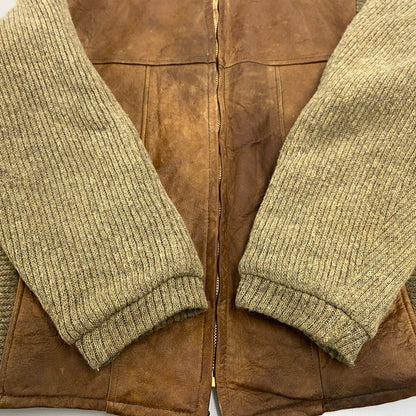 【現状渡し品】【メンズ】 TALONジッパー NUBAK WOOL KNIT JACKET ヌバック ウール ニット ジャケット アウター 146-260108-yn-08-izu サイズ：L カラー：マルチカラー 万代Net店