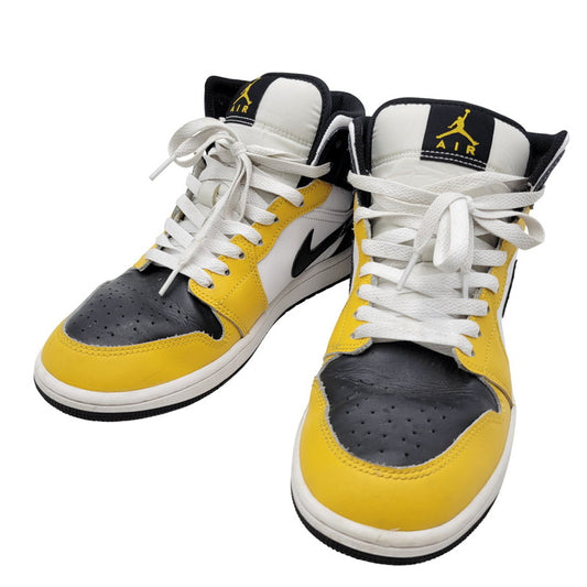 【中古品】【メンズ】 DQ8426-701 AIR JORDAN 1 MID エア ジョーダン ワン ミッド スニーカー シューズ 靴 160-260110-cs-24-izu サイズ：26.5cm カラー：YELLOW OCHRE/BLACK-WHITE 万代Net店