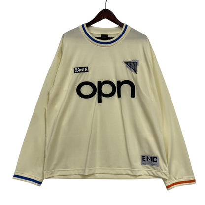 【中古品】【メンズ】 ONEOHTRIX POINT NEVER ワンオートリックス ポイント ネヴァー AGAIN アゲイン SOCCER TEE サッカー Tシャツ トップス 長袖 142-260109-cs-07-izu サイズ：XL カラー：アイボリー 万代Net店